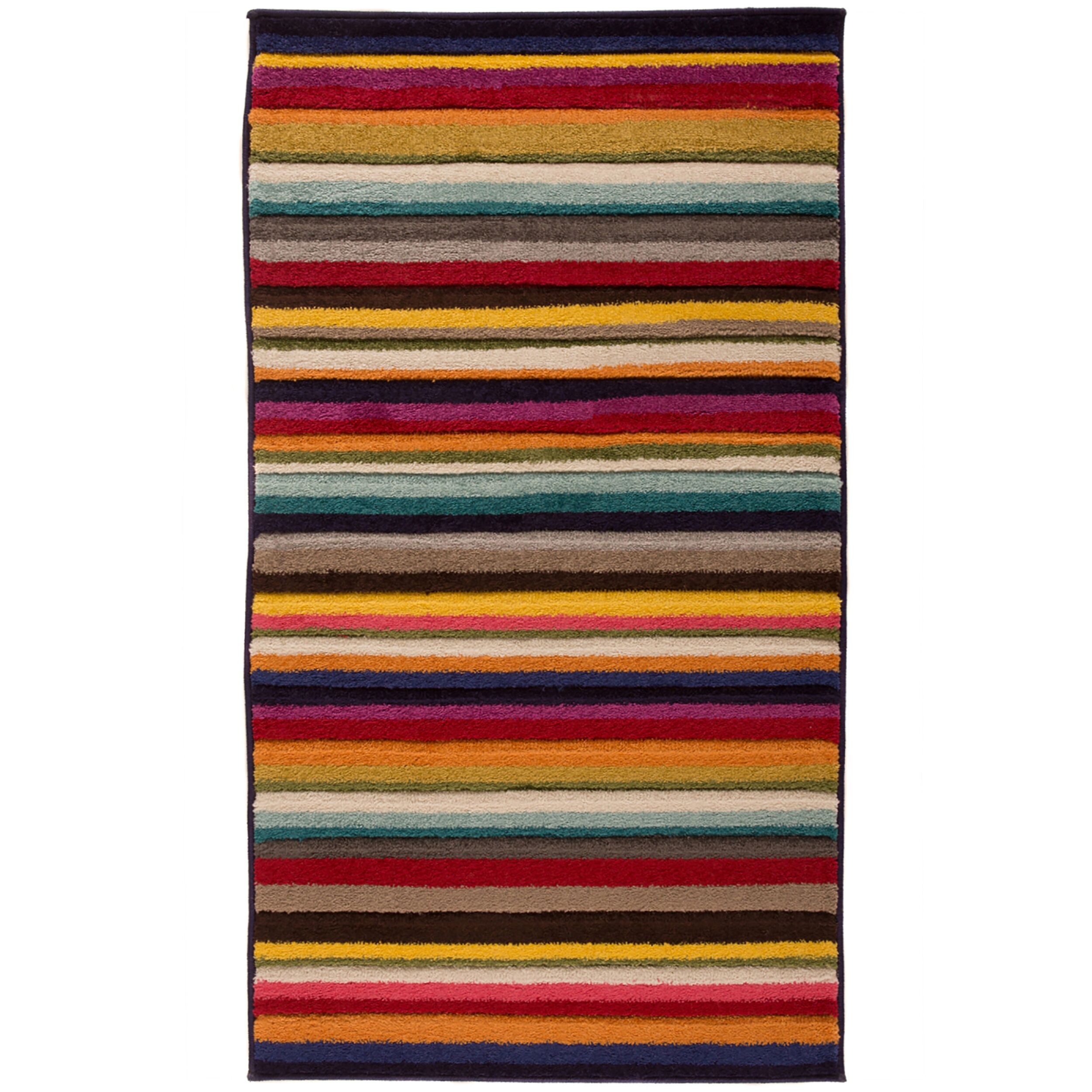 KADIMA DESIGN Teppich MEON JAY Teppich, Luxuriös, Streifenmuster, Pflegeleicht, Rechteckig, Höhe: 11 mm, Poldichte: 2350 g/qm,Küchenteppich,Kurzflor