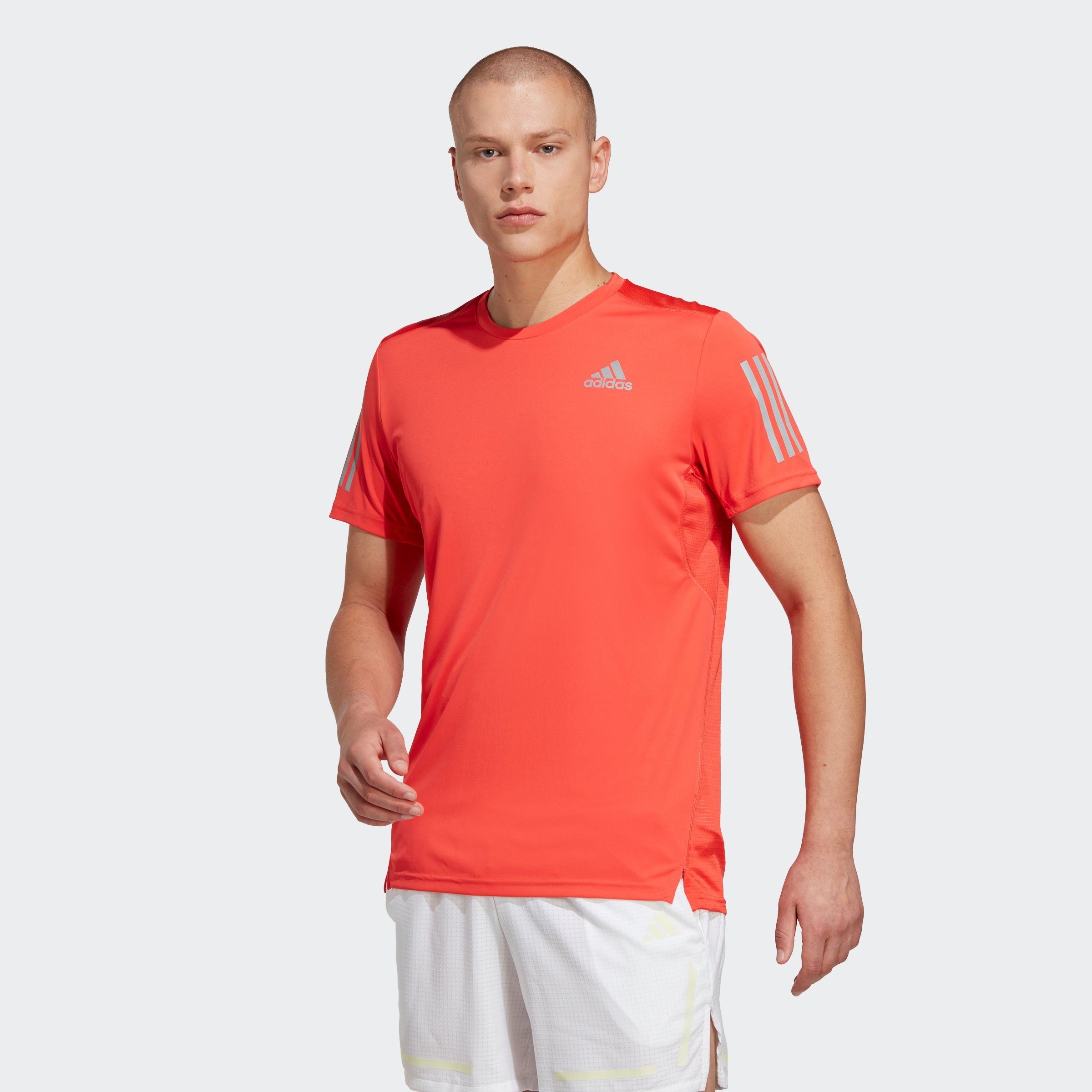 adidas Silver Bright / THE Laufshirt Reflective Performance OWN RUN Red