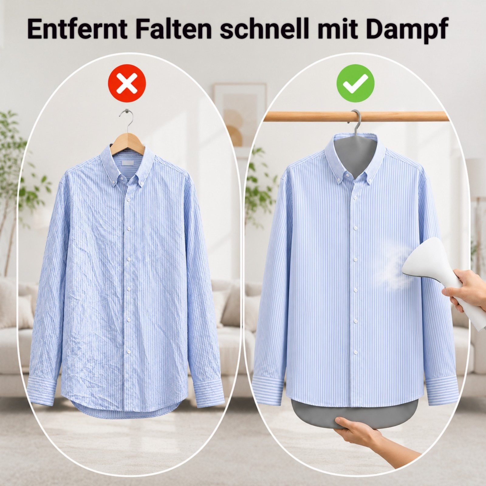 QUBEBU Bügelbrett Faltbares Bügelbrett für Dampfglätter, Hänge-Dampfbrett für Kleidung, Hitzereflektierend Bügelmatte mit Haken, Doppelseitig,Tragbar Bügelpad
