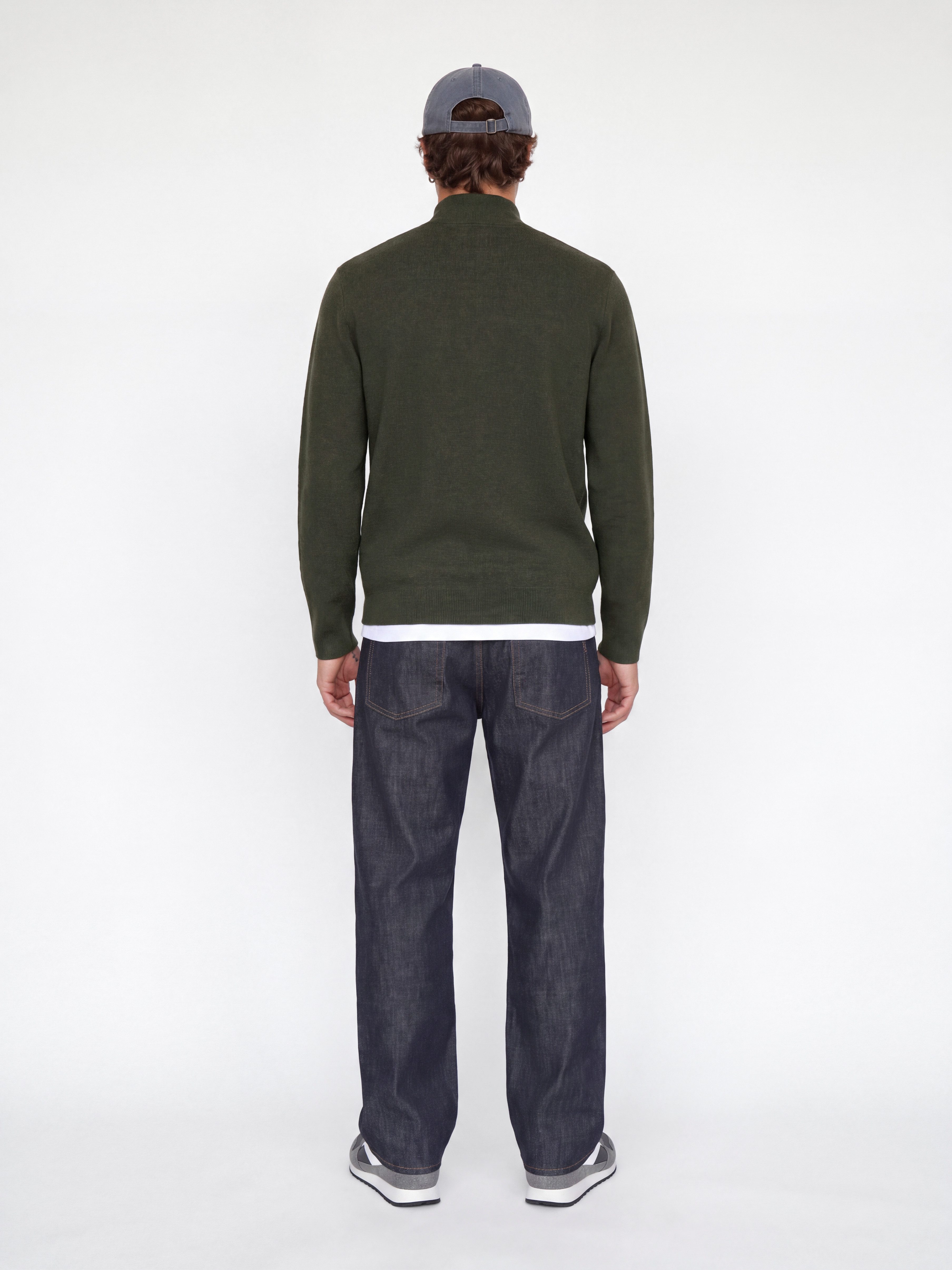 Jack & Jones Troyer JPRBLAMILANO STITCH KNIT HALF ZIP SN Baumwolle, relaxed fit – Bild 3 von 5