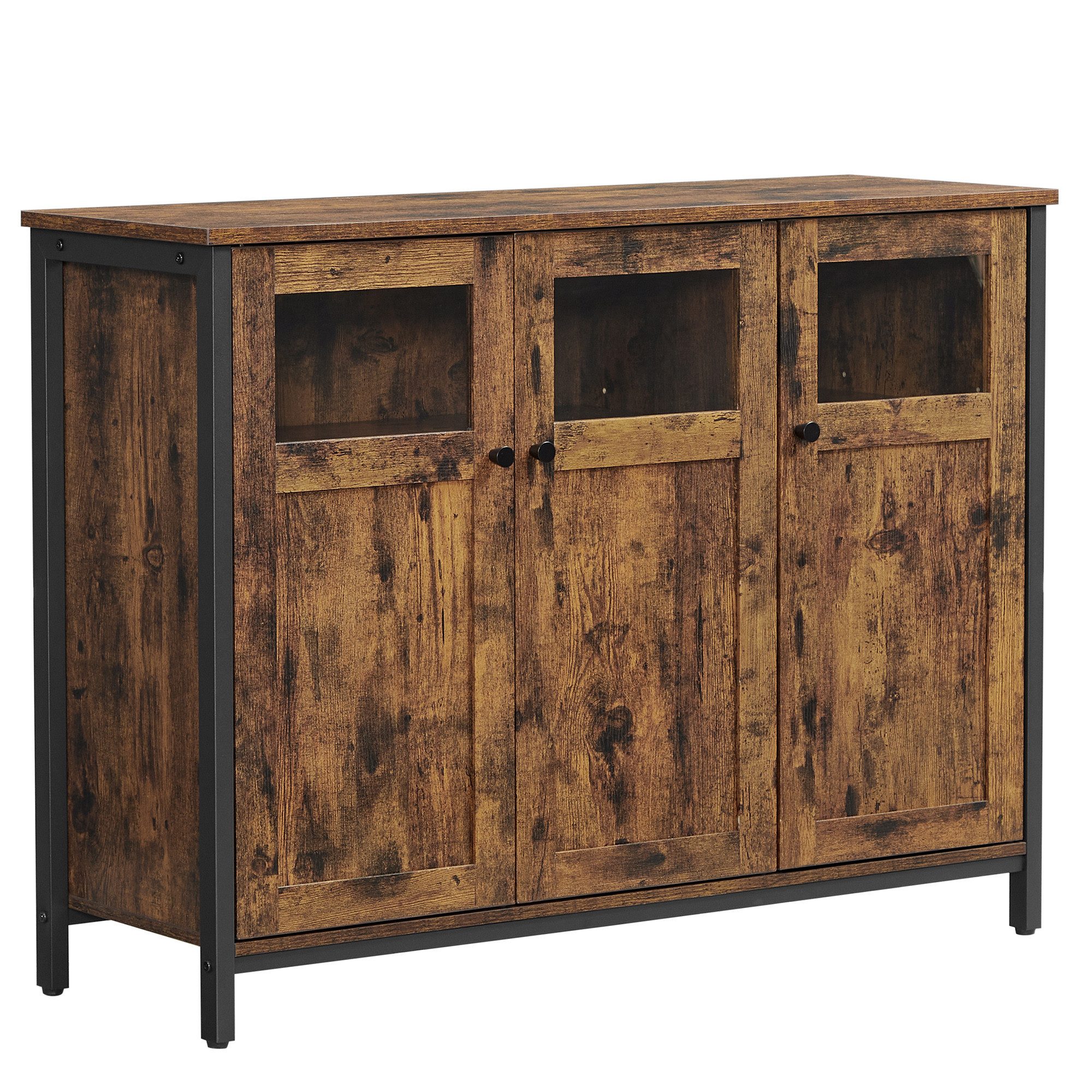 VASAGLE Sideboard Küchenschrank (Aufbewahrungsschrank, Stahlrahmen, Industr günstig online kaufen