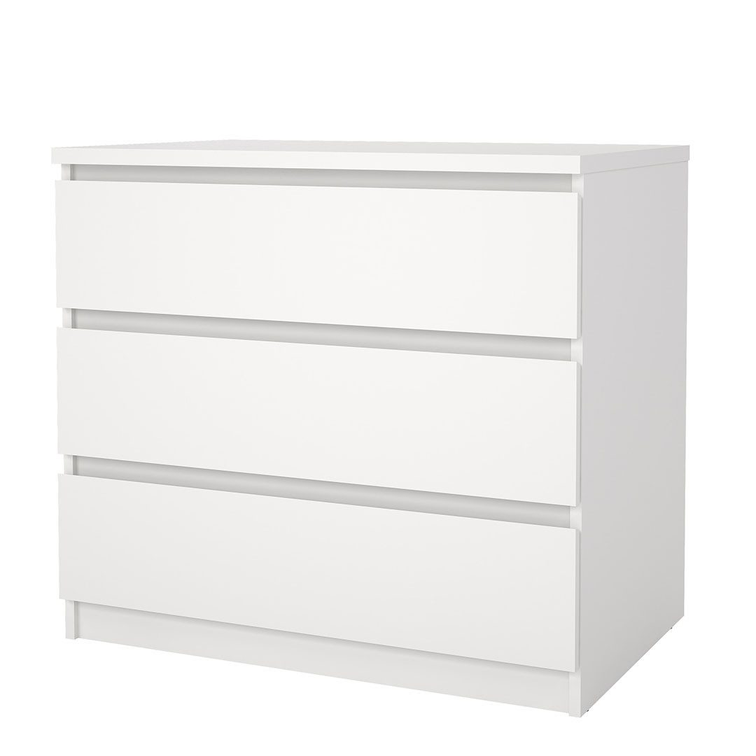 Tvilum Kommode Naia Kommode 3 Schubladen weiß.
