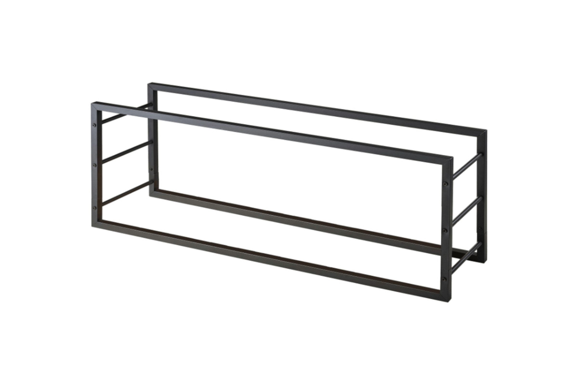 Home Creation Kaminholzregal Kaminholzregal Regal Stapelhilfe Stabil Horizontal 100 x 40 x 25 cm, BxTxH:100x25x40 cm, Stabiles Metallregal zur dekorativen Хранилища von Kaminholz