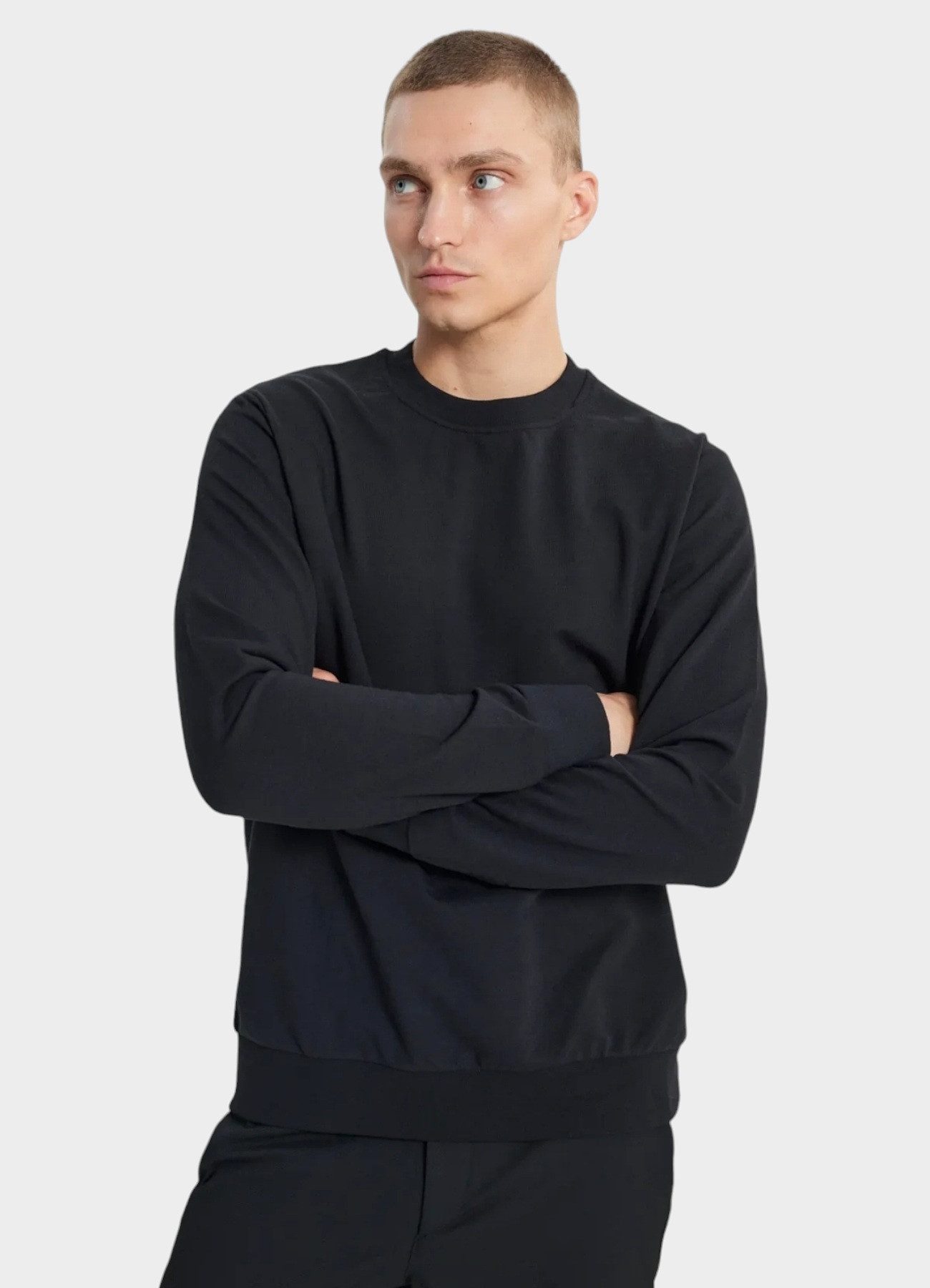 fashionshowcase Sweatshirt Herren Pullover Rundhals Baumwolle Casual Basic günstig online kaufen