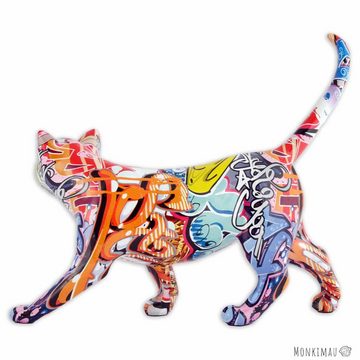 Monkimau Tierfigur Katzen Figur - Deko Figuren Garten Tiere Dekoration Wohnzimmer (Packung)
