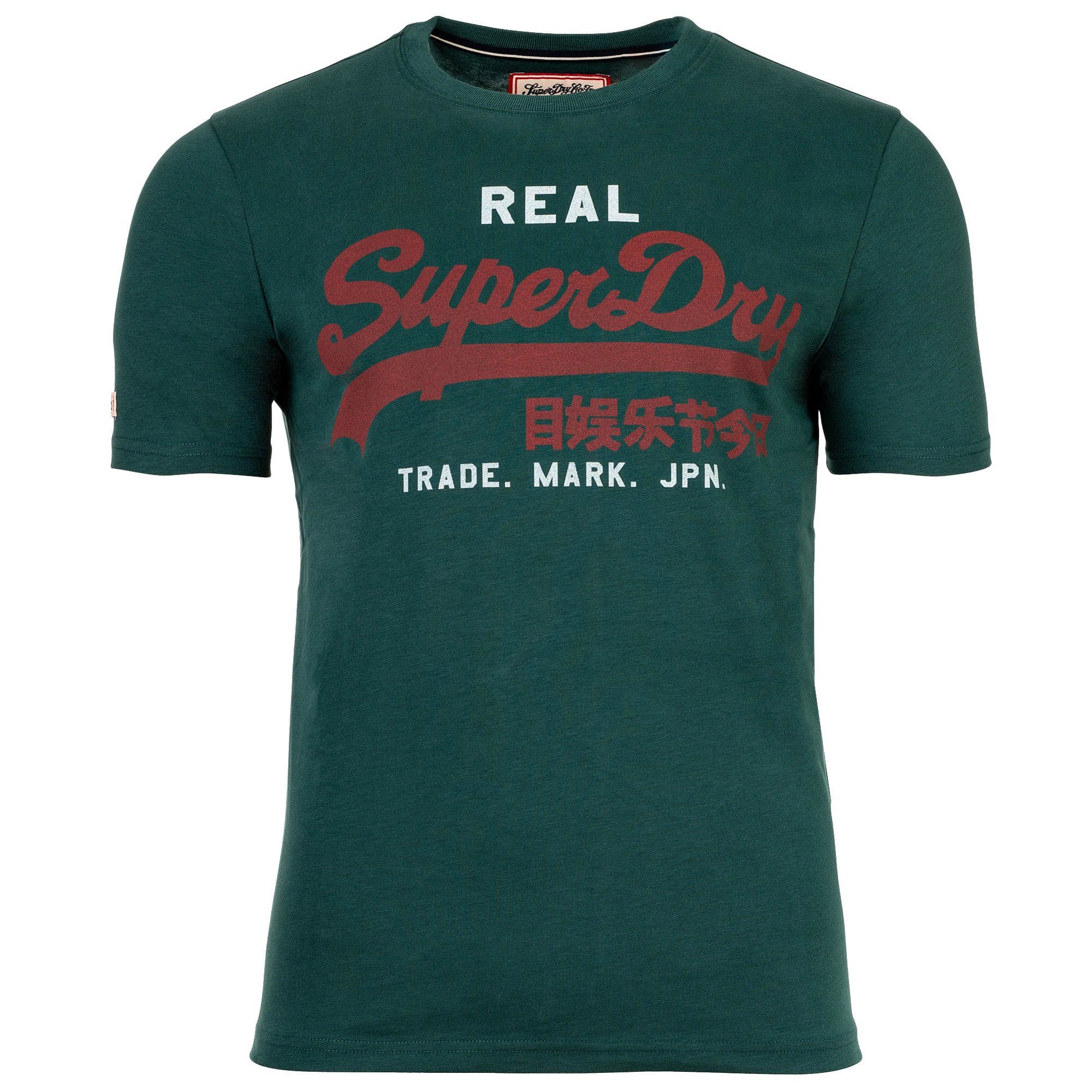 Superdry Herren Vintage Logo Classic T-shirt Green - Größe: Xxl