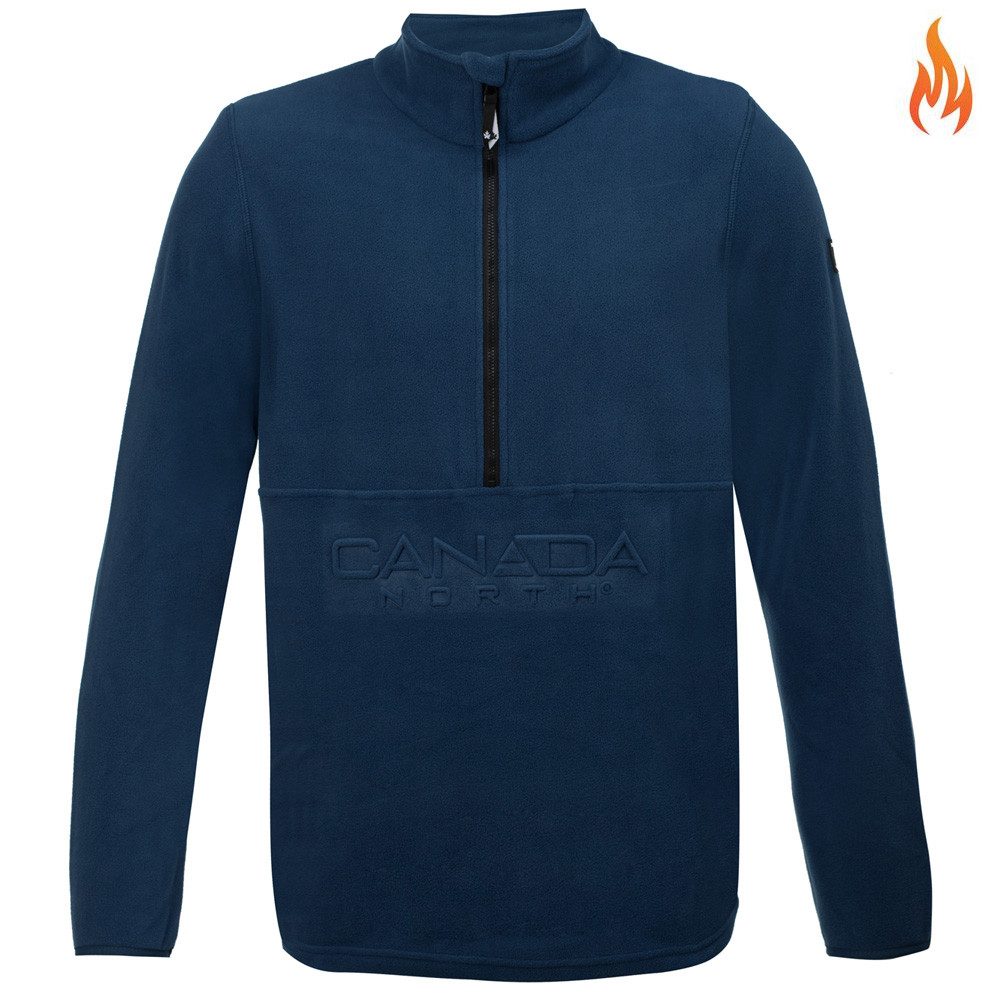 Canada North Strickfleecejacke CANADA NORTH - Herren Halfzip Fleecejacke Caribo2 Mikrofleece Jacke