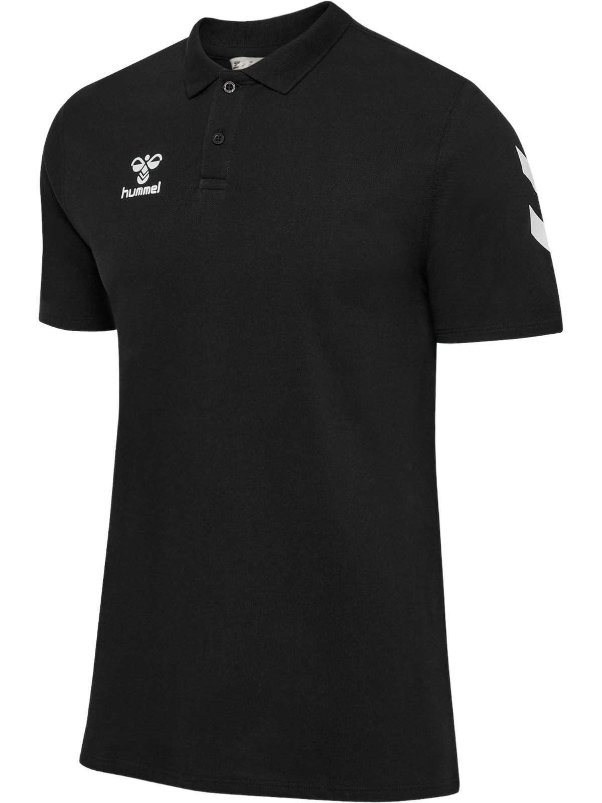 hummel Poloshirt hmlGO Chevron (100% Baumwolle) schwarz Herren