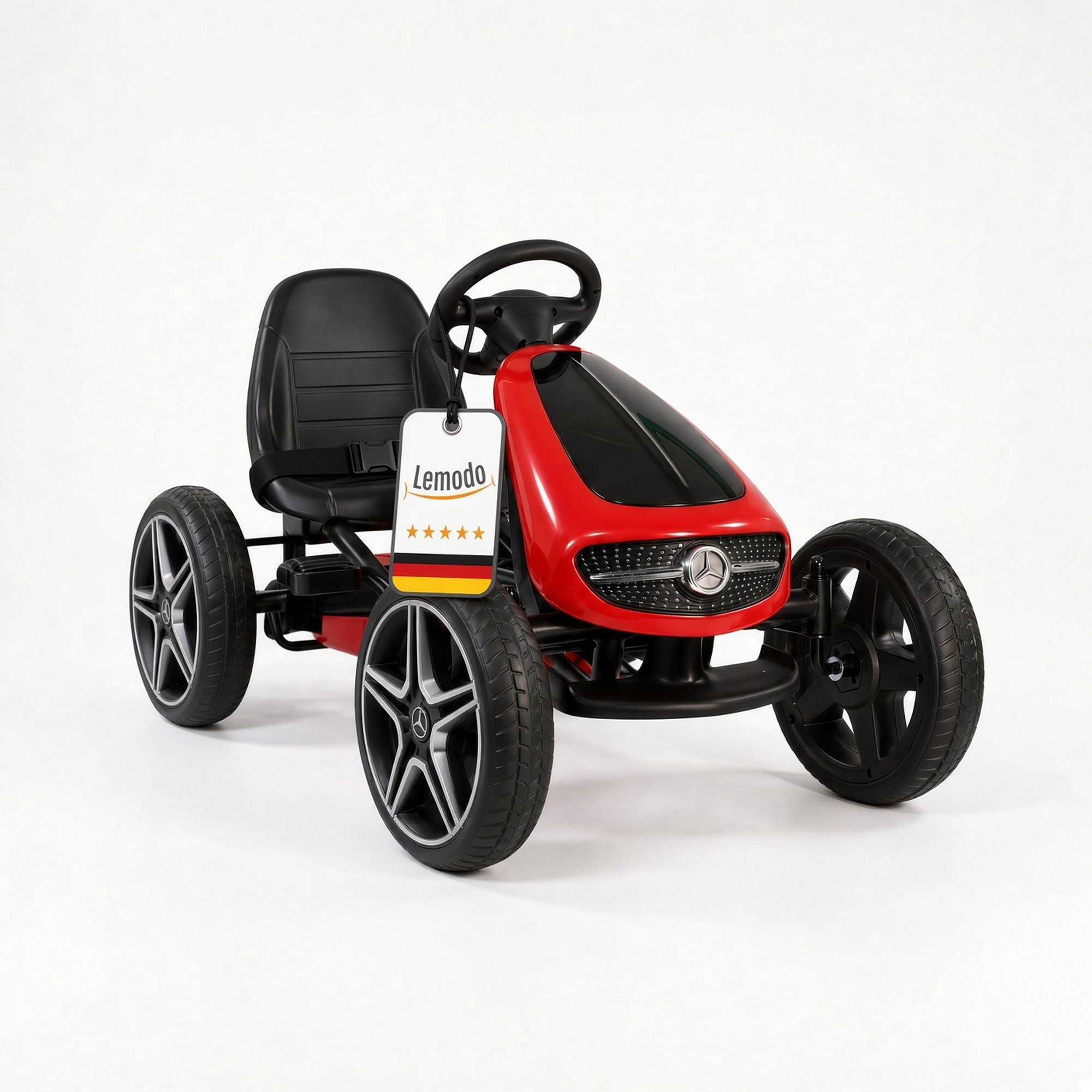 Lemodo Go-Kart Tretfahrzeug Mercedes mit Soundlenkrad ab 3 Jahre, Lizenzprodukt von Mercedes