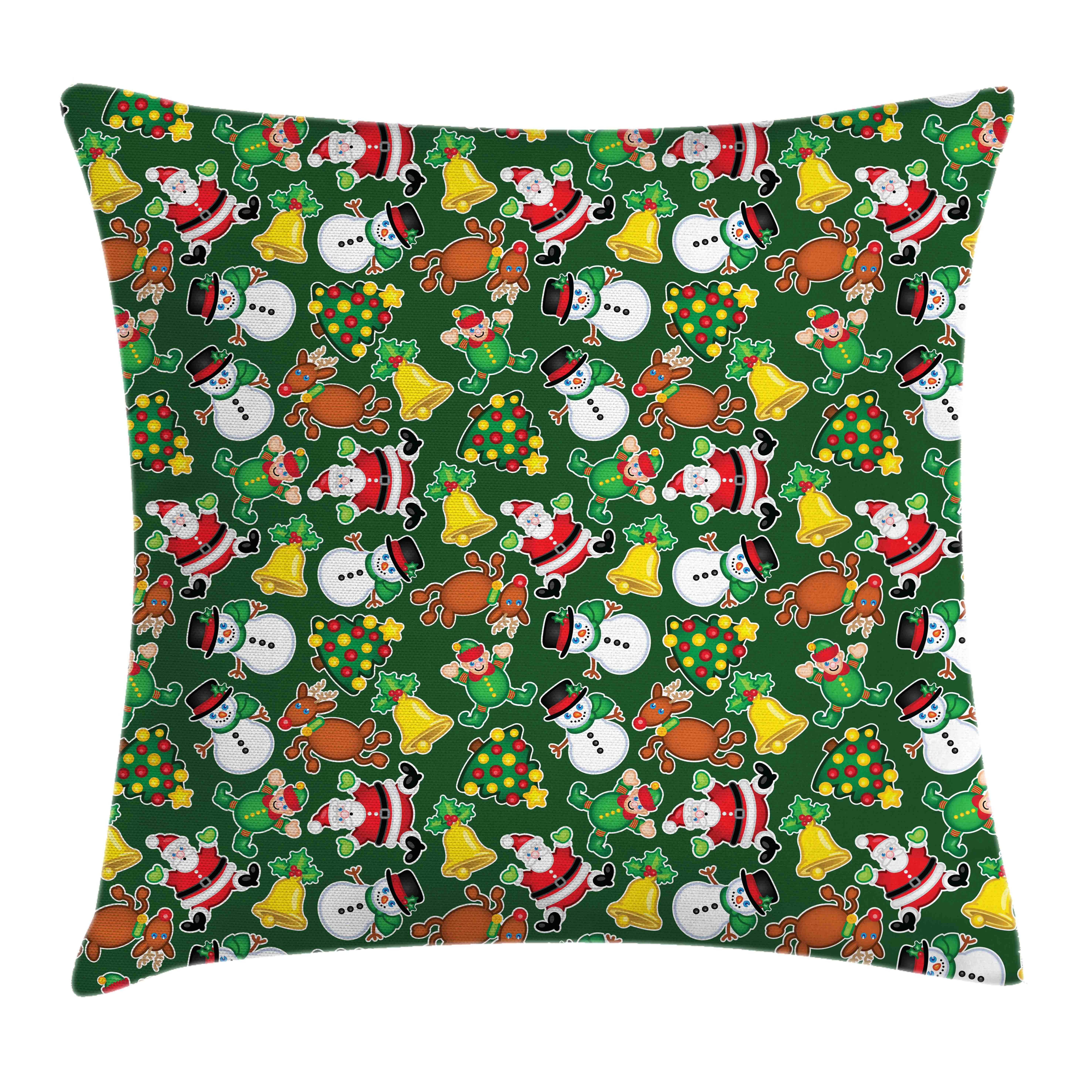 Kissenbezüge Joyous mit (1 Druck, Farben Reißverschluss Weihnachten Vivid Kissenhülle Abakuhaus Farbfesten Stück), Beidseitiger