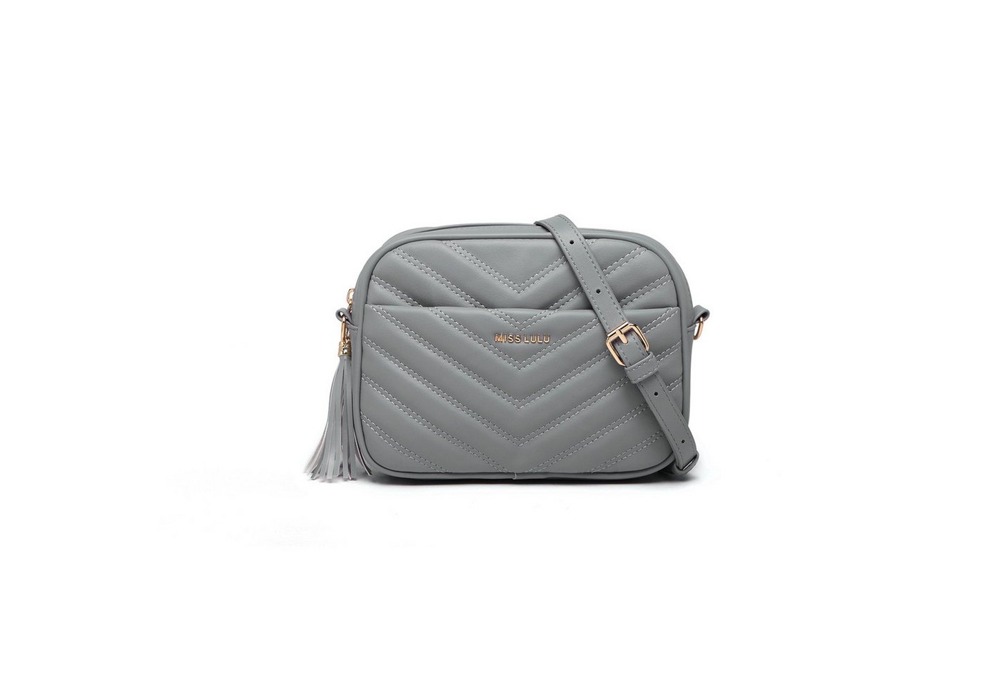 Miss Lulu Schultertasche Umhängetasche Damen mit Goldener Hardware – Mittelgroße Crossbody Bag