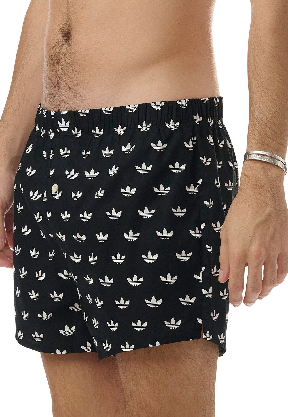 adidas Originals Boxershorts Comfort Cotton Woven (2er-Pack) Baumwolle, weit, Gummizug, Allover-Print, weich, atmungsaktiv
