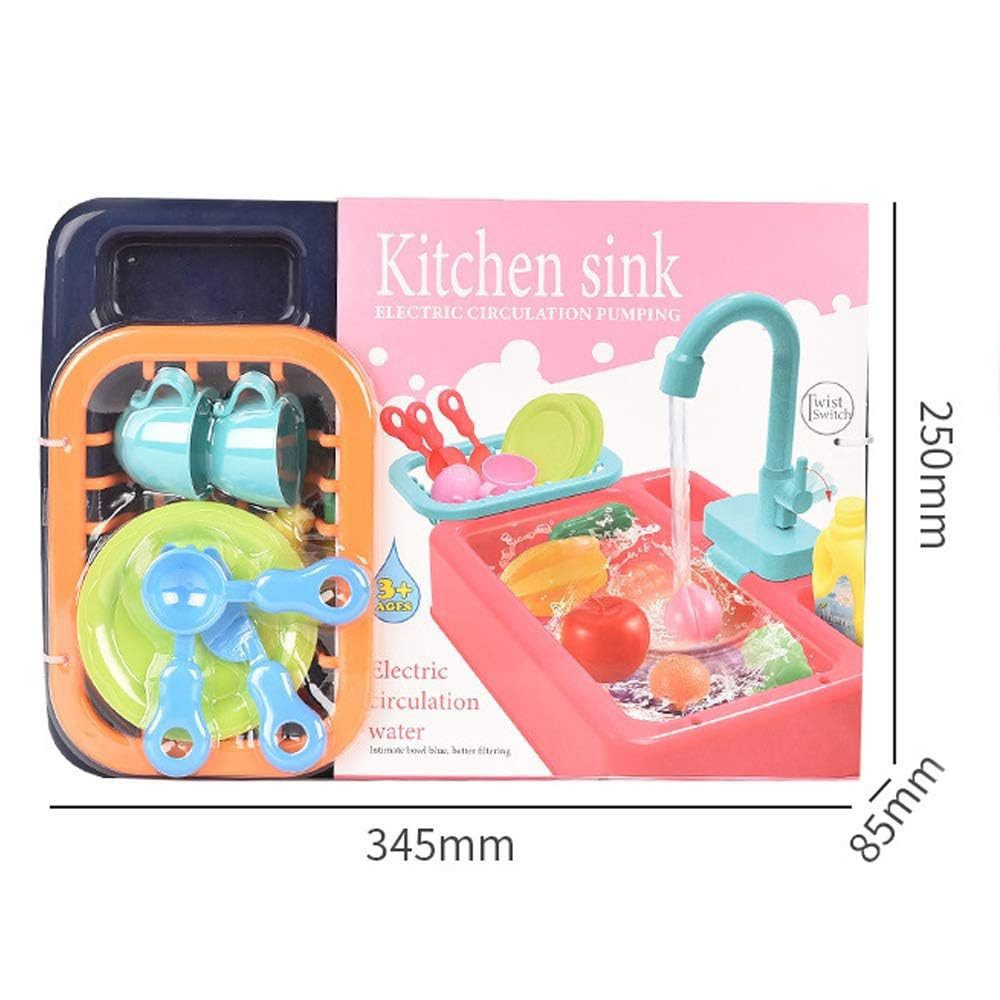 CLTYQ Spielküche Küchenspüle Spielzeug Set - Spüle mit Wasserfunktion, Kunststoff ‎Kunststoff, mulation Geschirrspüler Arbeitsarmatur & Abfluss Geschenke