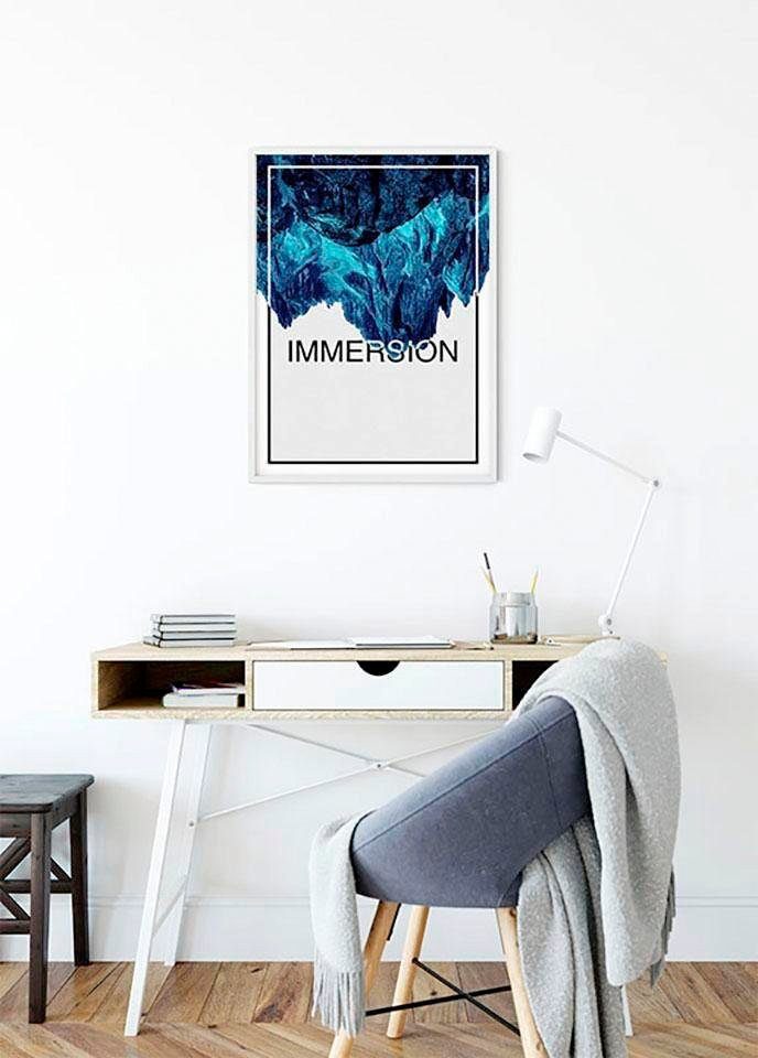 Sprüche Immersion Komar Poster Texte St), & Blue, Kinderzimmer, (1 Wohnzimmer Abstrakt, Schlafzimmer,