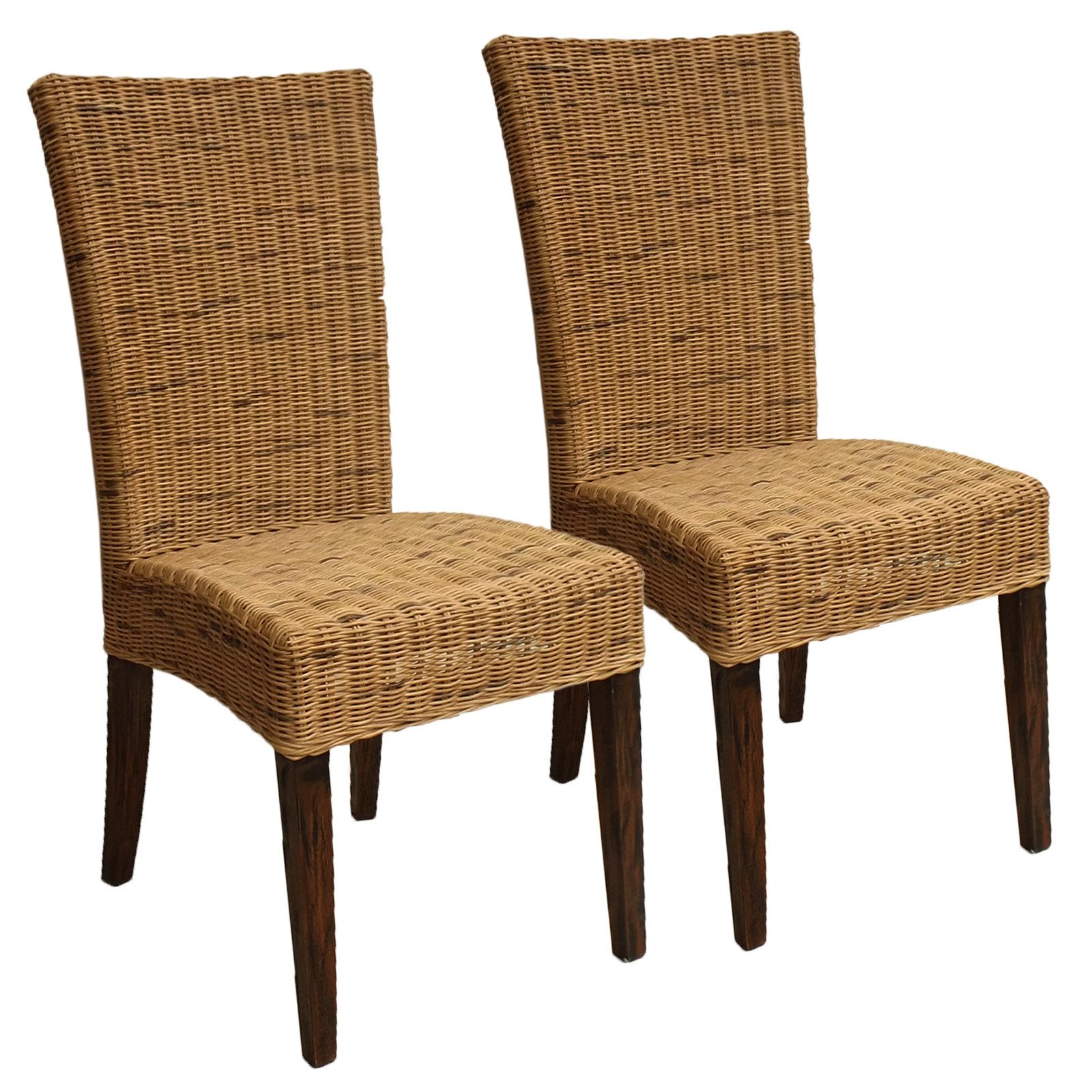 Amagohome Rattanstuhl Esszimmer Stühle Rattanstühle Esstisch Stühle Wintergarten Cardine 2 S