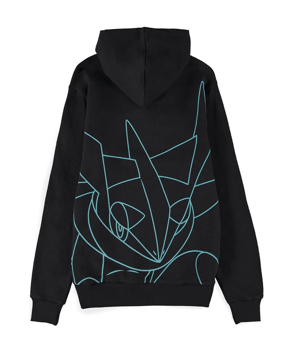POKÉMON Hoodie Greninja Quajutsu Wasser Tropfen Rückenprint Hoodie