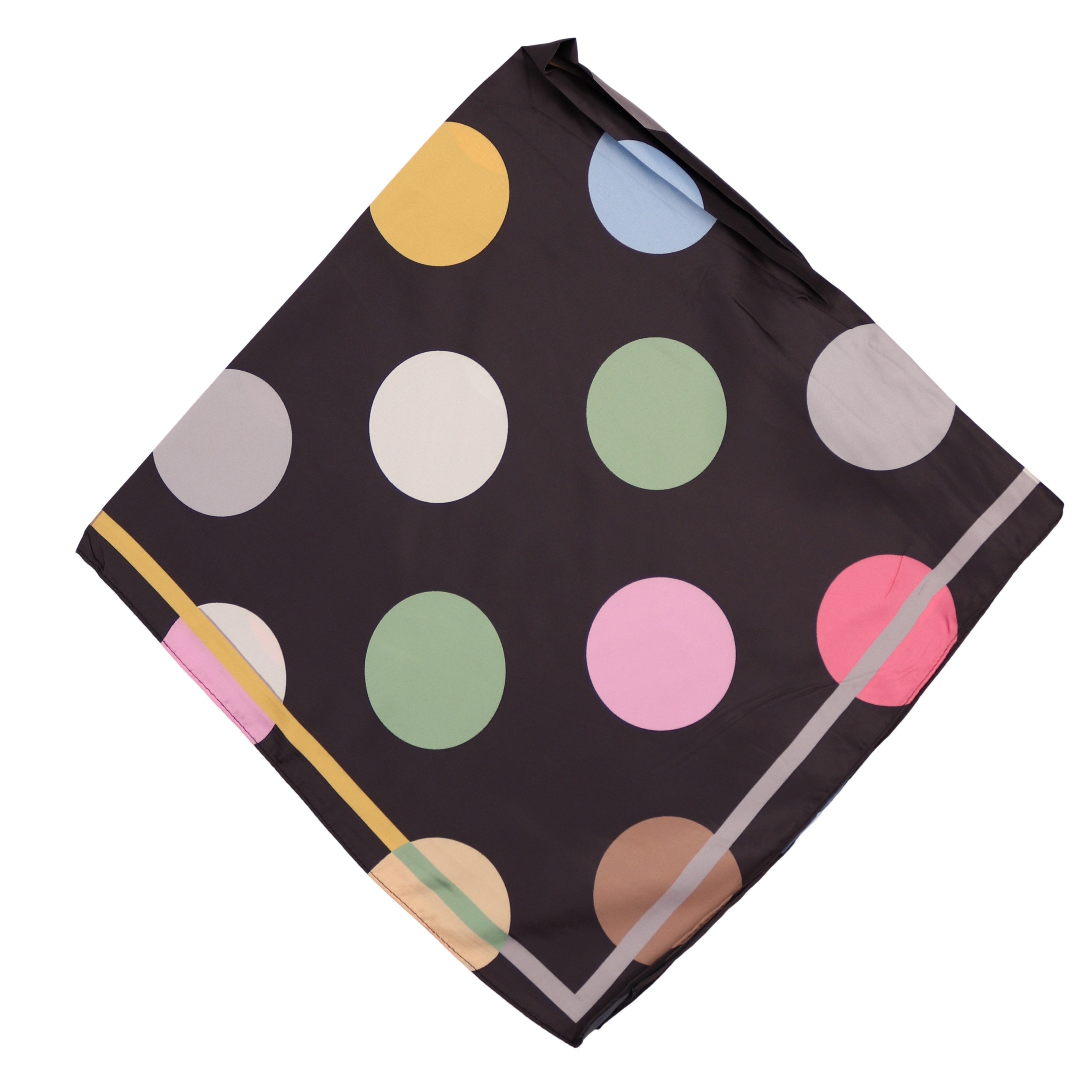 MIRROSI Nickituch Damen Halstuch 70x70 cm aus 100% Viskose, (leichtes Tuch mit Punkte-Muster), Damen Tuch deal für Frühling,Sommer, Herbst