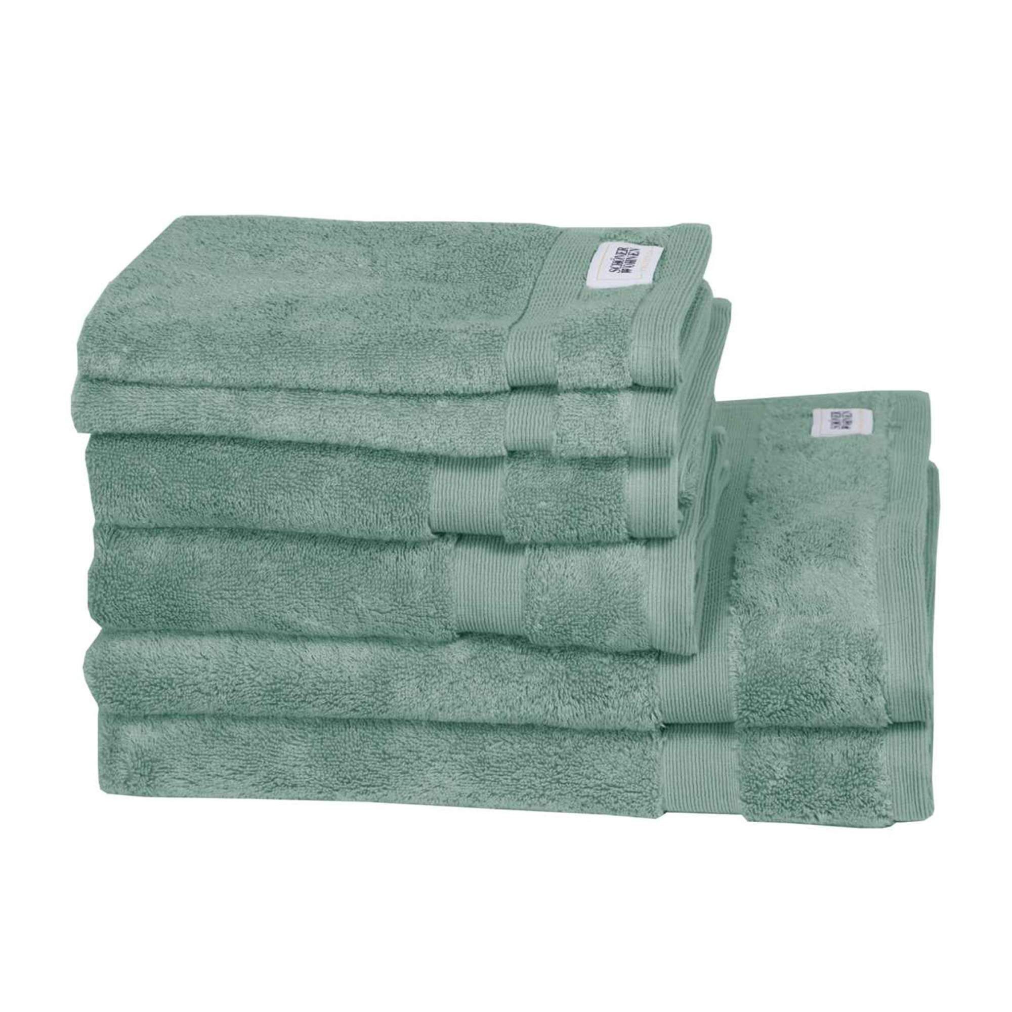 SCHÖNER WOHNEN-Kollektion Handtücher CUDDLY Handtuch, Baumwolle (Spar-Set, 6-St), 6er Set (2x 140x70 cm / 2x 100x50 cm / 2x 50x30 cm) in Lindgrün