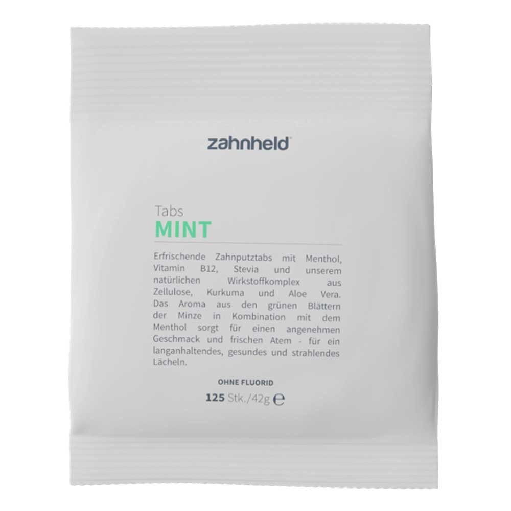 Zahnheld Mundspray, Zahnputztabs - Mint fluoridfrei 125 Stk.