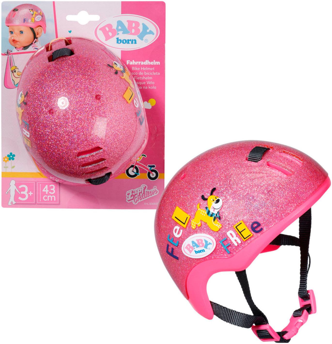 Puppen Helm Fahrradhelm