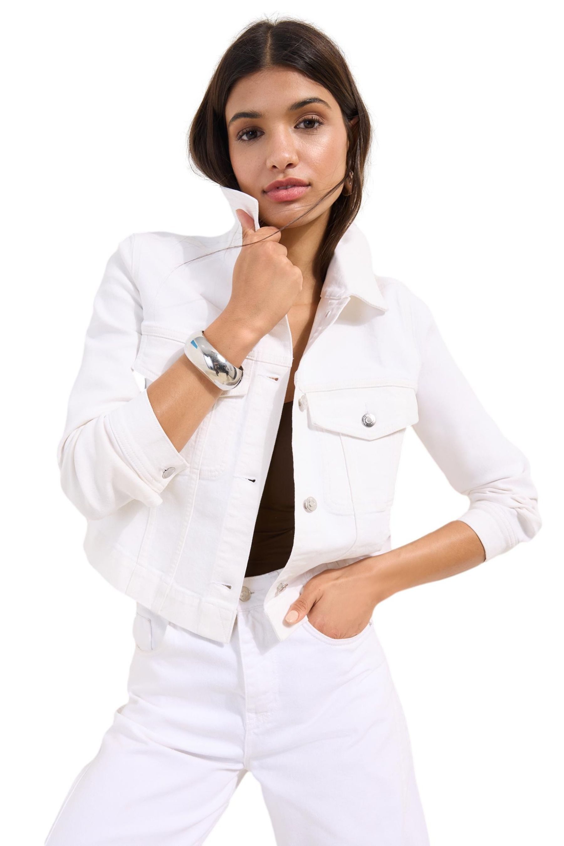Friends Like These Jeansjacke Friends Like These Denim-Jacke mit Kragen (1-St)
