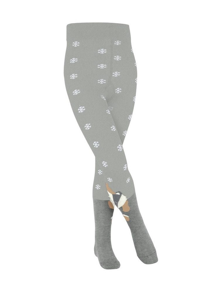 FALKE Strumpfhose Winter Badger (nachhaltige Baumwolle, schneeflocken-Musterung)