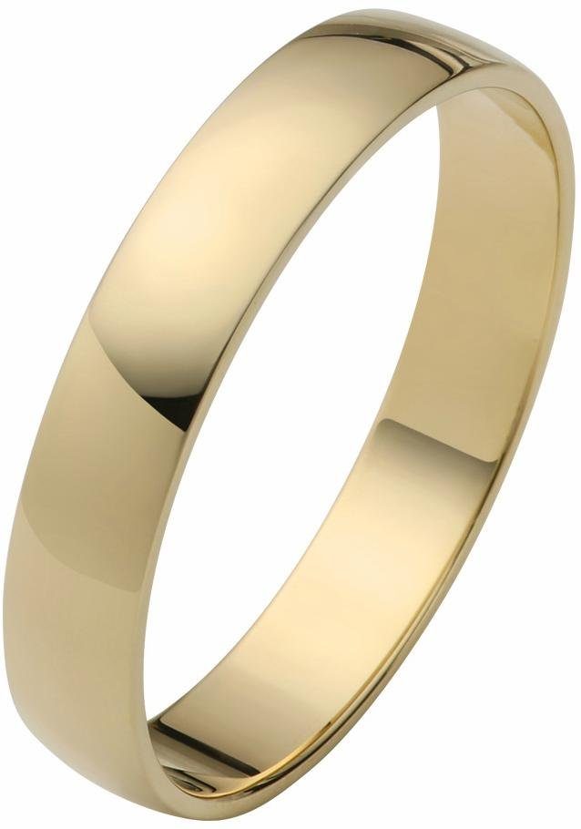 Firetti Trauring Schmuck Geschenk Gold 375 Hochzeit Ehering "LIEBE" Sterne, Made in Germany - mit o. ohne Brillanten/Diamanten gelbgoldfarben