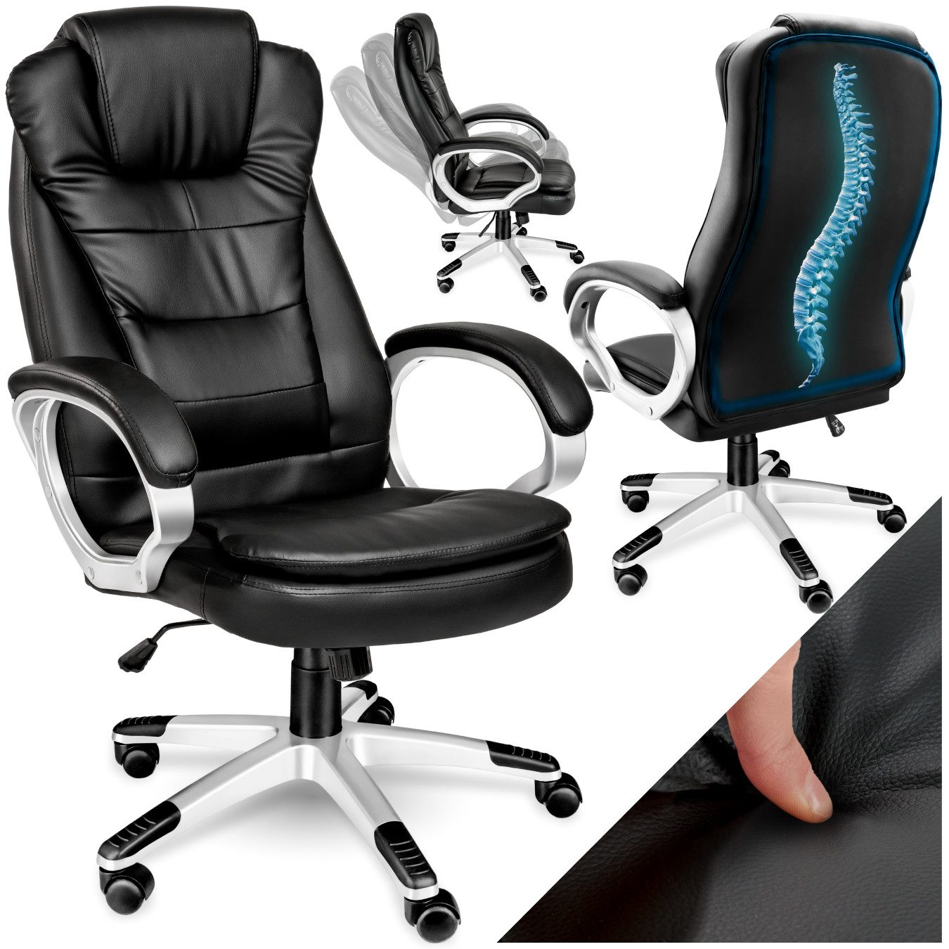 tectake Chefsessel Bürostuhl (Set., 1 St), günstig online kaufen