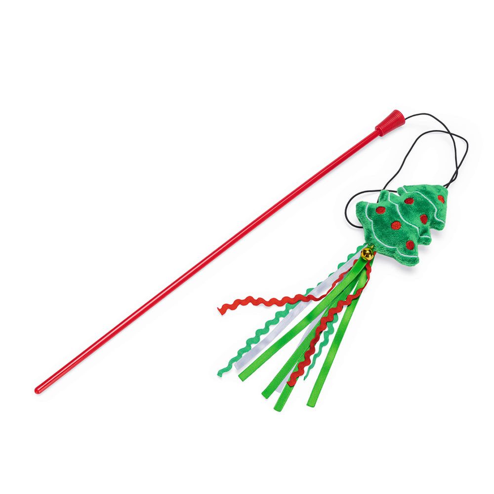 Beeztees Tierball Beeztees Xmas Katzenangel Weihnachtsbaum