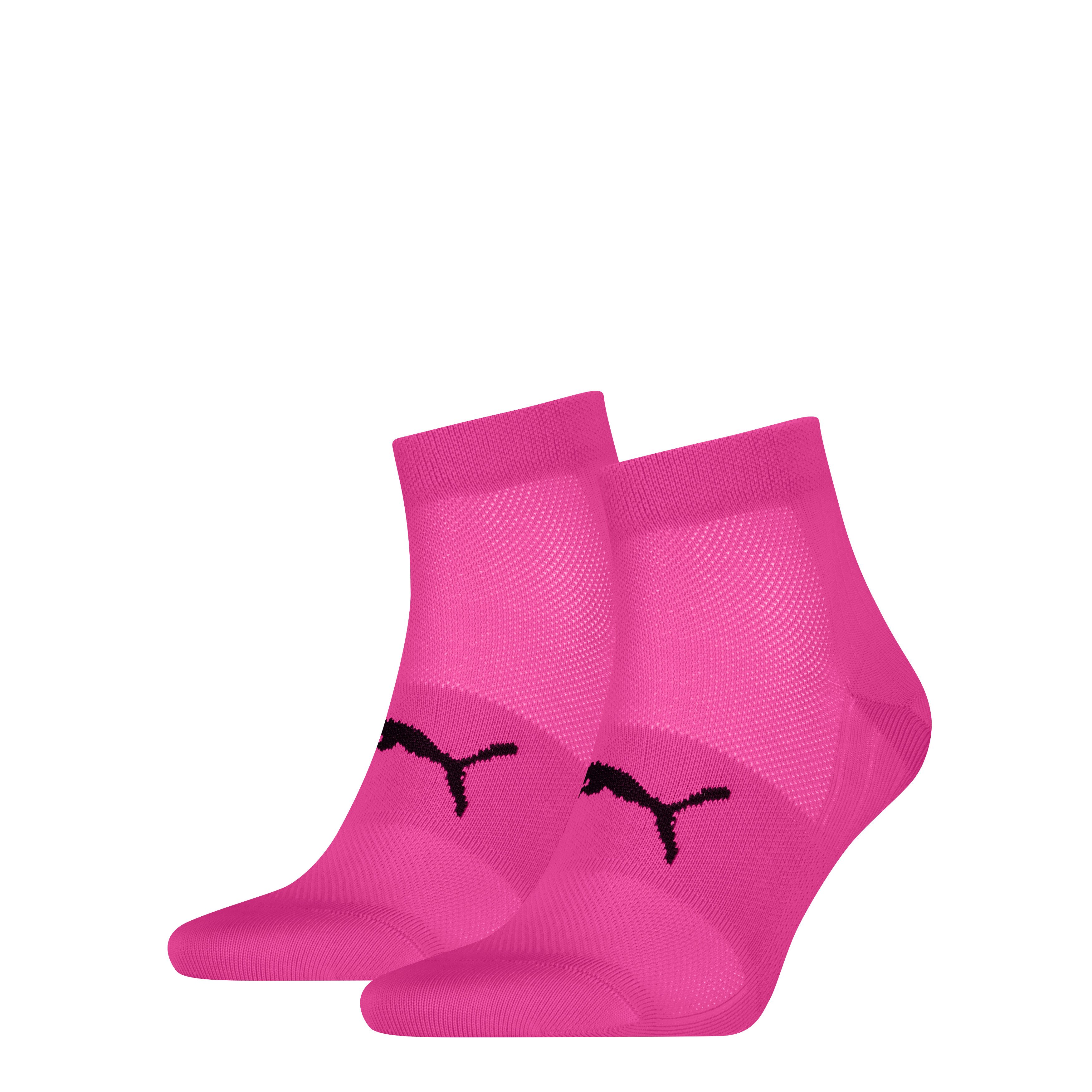 PUMA Kurzsocken PUMA UNISEX SPORT LIGHT QUARTER 2P (2 Paar) mit verstärktem Fersen- und Zehenbreich