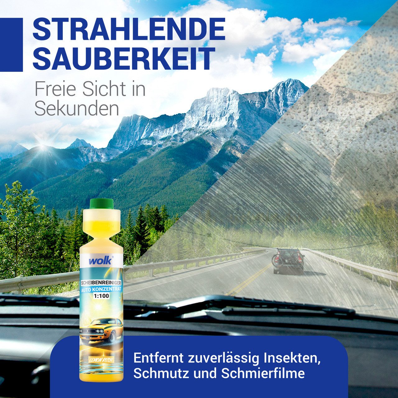 wolk Autokonzentrat 1:100 Scheibenreiniger (250 ml)