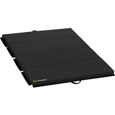 Gymrex Gymnastikmatte Weichbodenmatte - 200x120x5cm - faltbar - black - belastbar bis 170kg