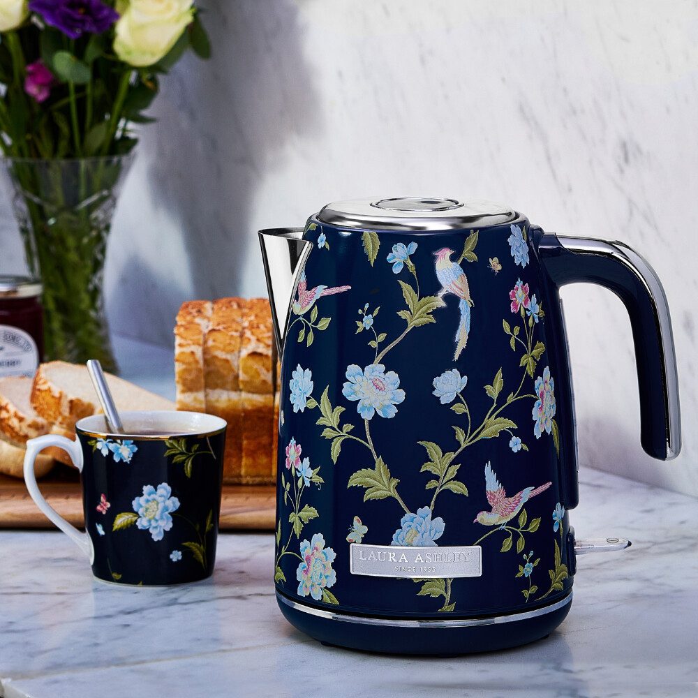 VQ Wasserkocher Laura Ashley Wasserkocher 1,7L, 2200W, kabellos – Elveden Marine VQ, 1.7 l, 2200 W