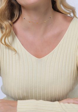 Elli Choker Achat Perlen Multicolour 925 Silber