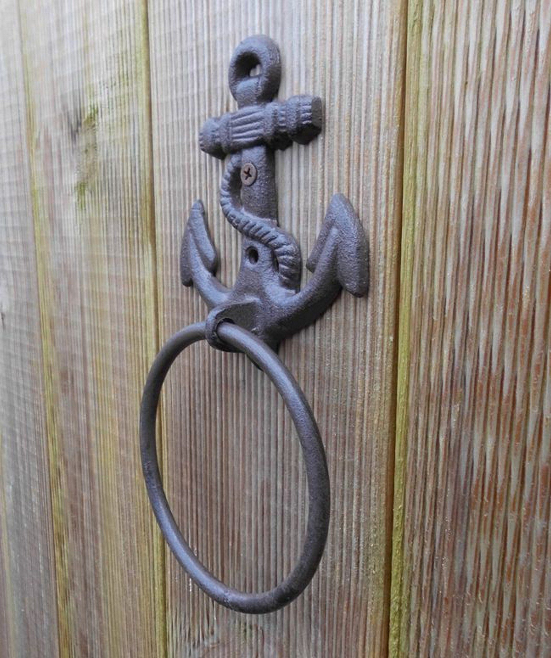 Deko-Impression Handtuchring Maritimer Handtuchhalter Ring Anker. günstig online kaufen