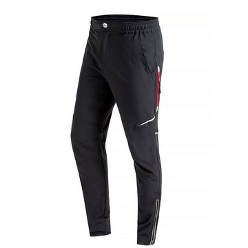 MidGard Radhose Funktionshose winddicht & atmungsaktiv Laufhose Jogging-Hose Radhose Elastikbund mit Tunnelzug