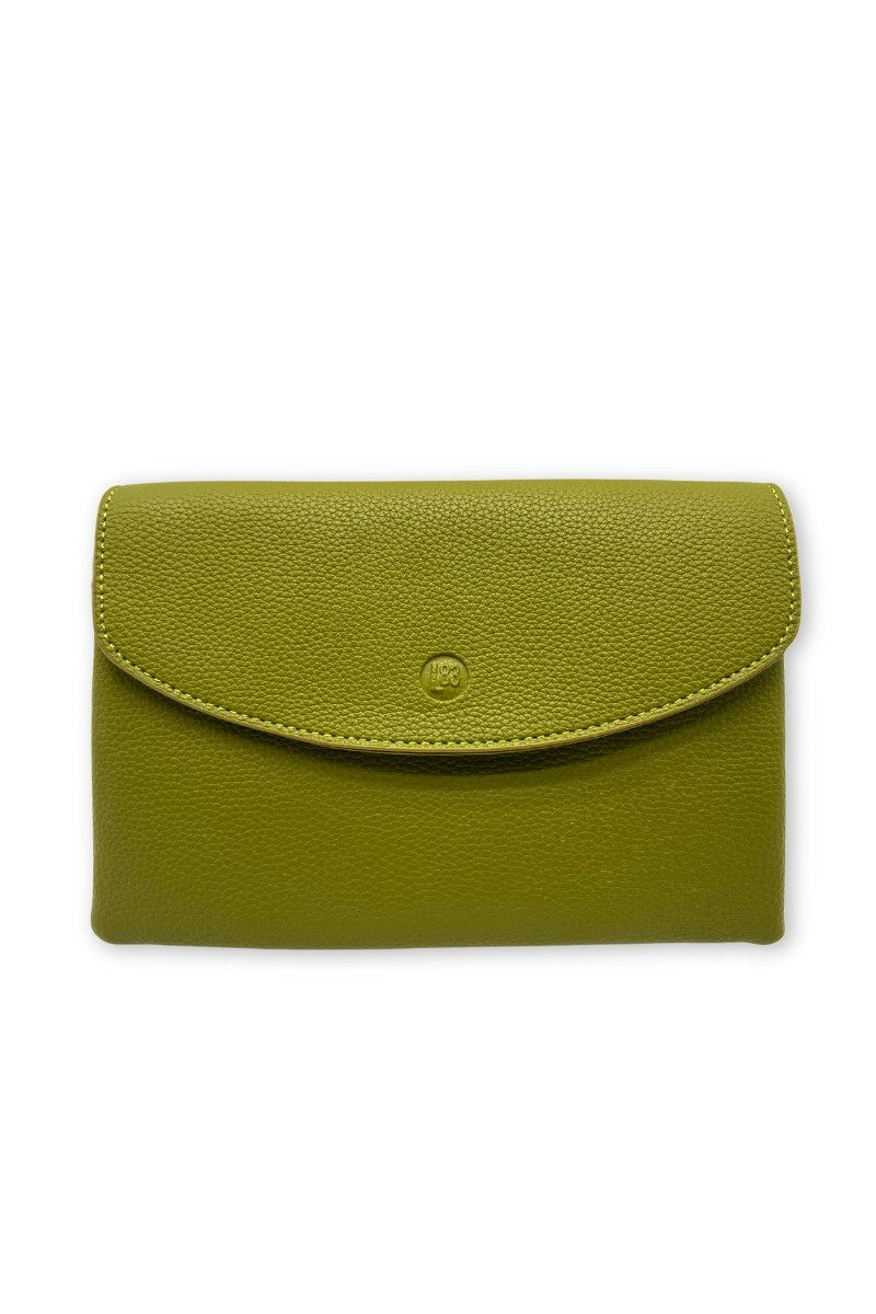 Lot83 Handtasche Trachtentasche - ELISA - moosgrün, grey, bronze, gelb