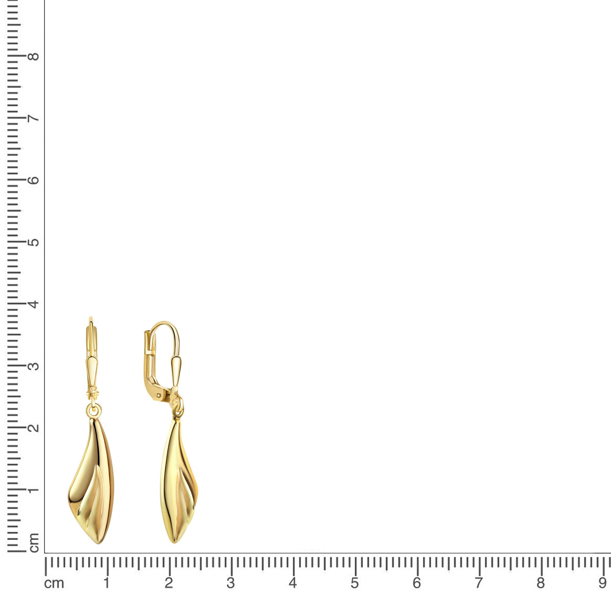 Vivance Paar Ohrhänger 375/- Gelbgold glanz/matt günstig online kaufen