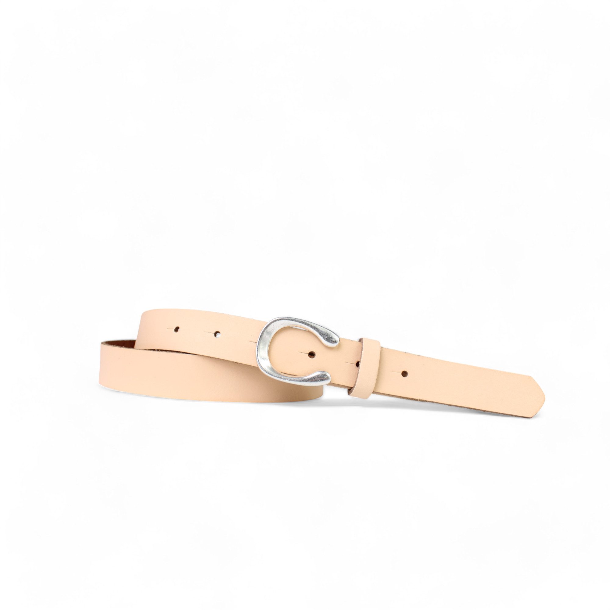 FRONHOFER Поясные ремни 19182 (1-St) modischer Damengürtel, 2,2 cm, Hufeisen Form, echt versilbert