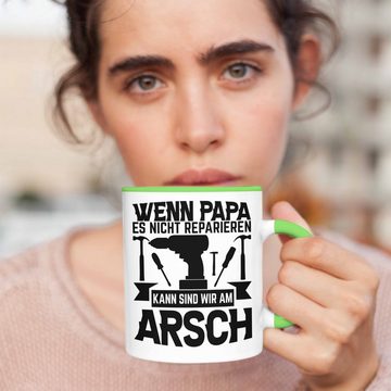 Trendation Tasse Papa Geschenk Tasse Vatertag Wenn Papa Es Nicht Reparieren Kann Gesche