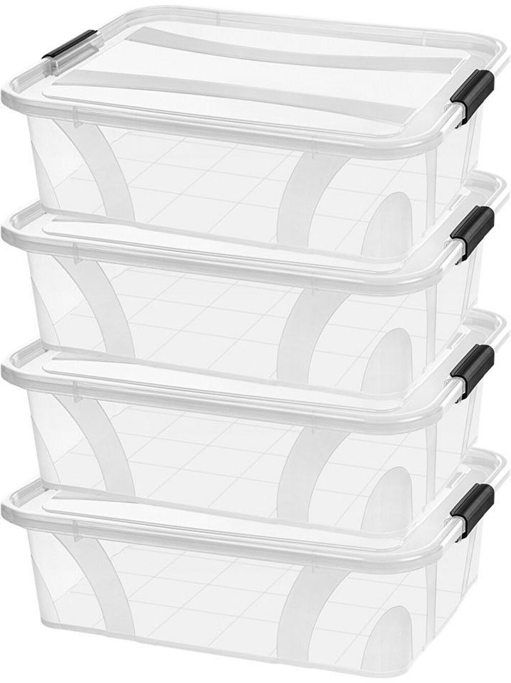 Siena Home Aufbewahrungsbox Anzio (Set, 4 St), Kunststoff, 100% recyclebar günstig online kaufen