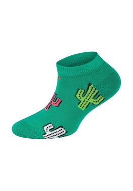 Happy Socks Basicsocken 4-Pack Kids Low Cat-Cactus Socks Aus nachhaltiger Baumwolle