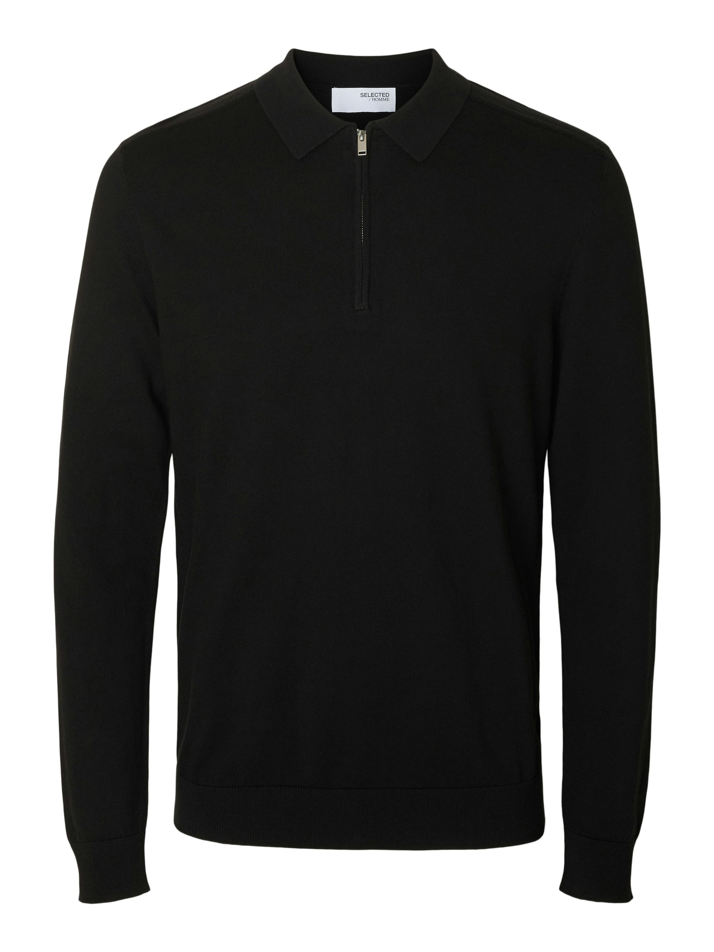 Polokragenpullover SLHBERG LS HALF ZIP POLO NOOS