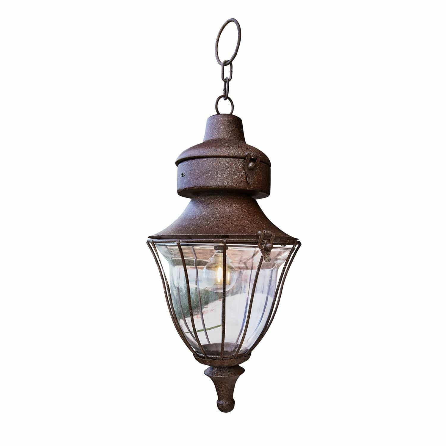 LED Laterne Wiederaufladbare LED-Laterne Gambier antikbraun