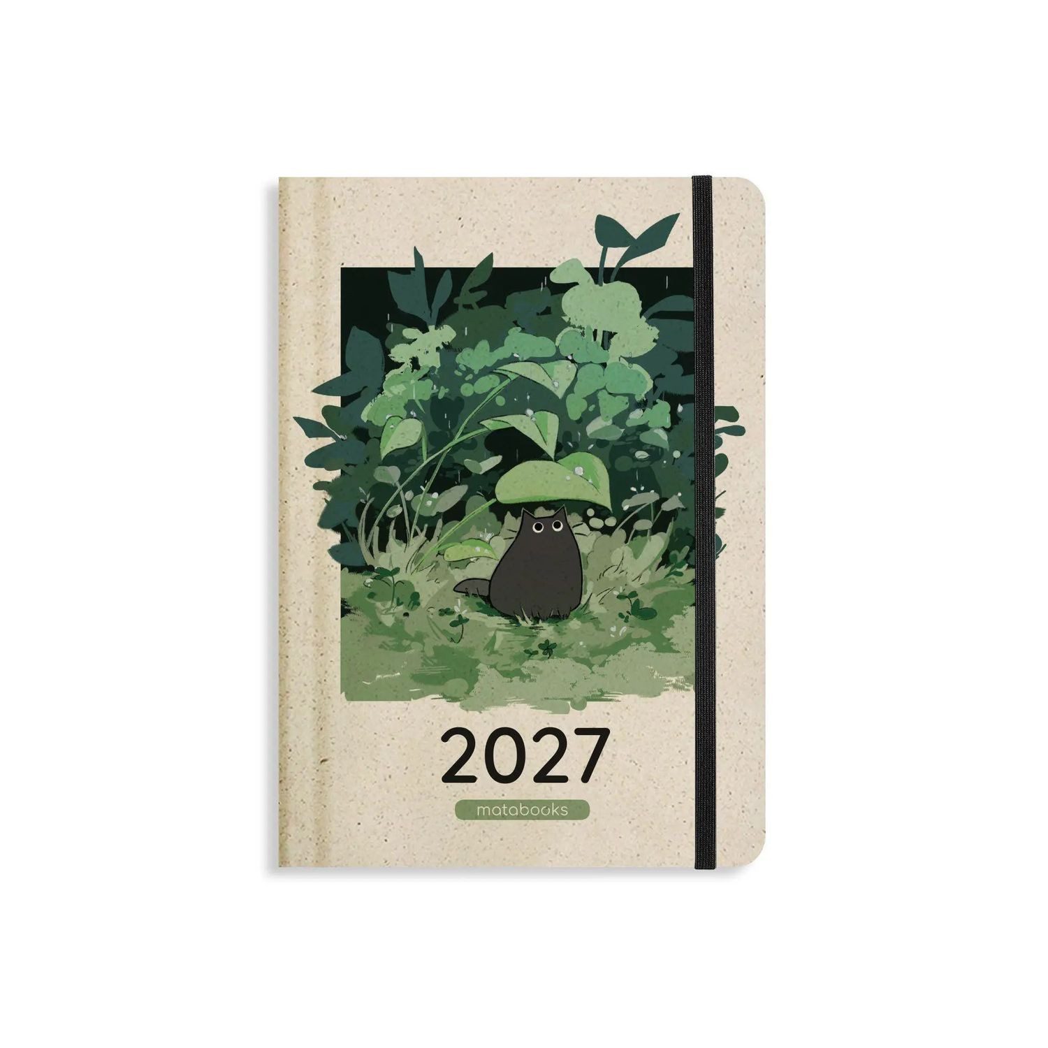 matabooks Jahresplaner matabooks - A5 Kalender Samaya 2027 Farbe: Rainy Green (DE/EN)