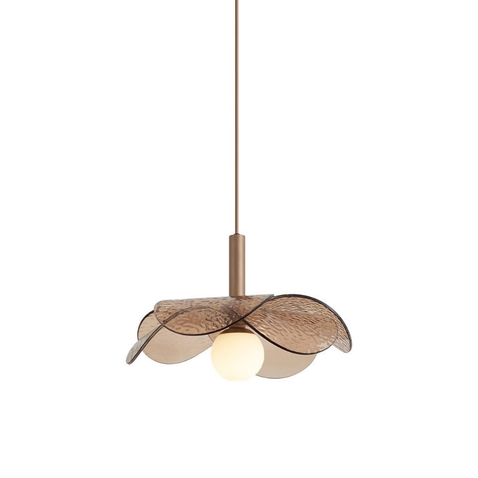 Qazqa Pendelleuchte Kemner, ohne Leuchtmittel, Warmweiß, QAZQA Hängeleuchte, g9, Bronze, Stahl, Design