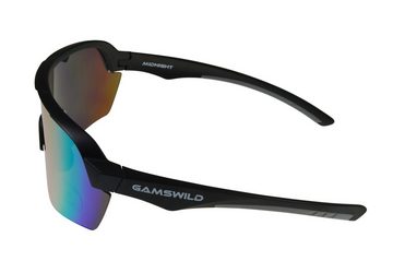 Gamswild Sportbrille UV400 Sonnenbrille Skibrille Fahrradbrille extra große Scheibe Damen, Herren Modell WS7138 in, pink, weiß, blau, schwarz, mintgrün