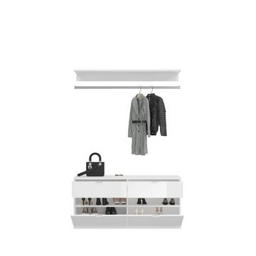 ebuy24 Kleiderschrank ProjektX Garderobenaufstellung 2 Türen, 2 Schublad