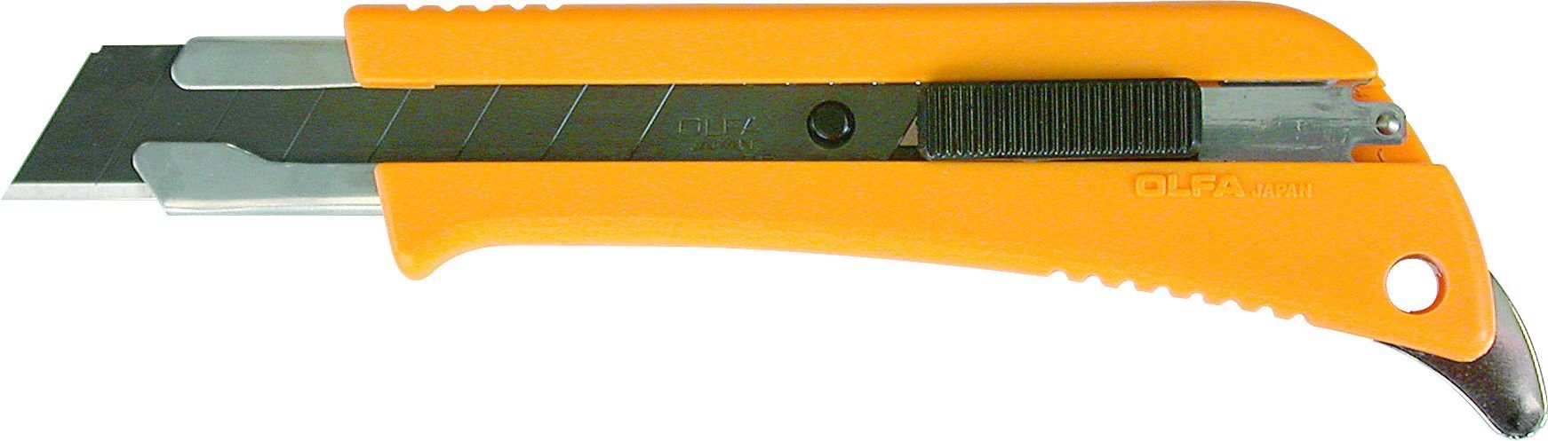 Heinz Hesse Cuttermesser OLFA Cuttermesser Cutter Super AL 174 mit Taste, mit Finne