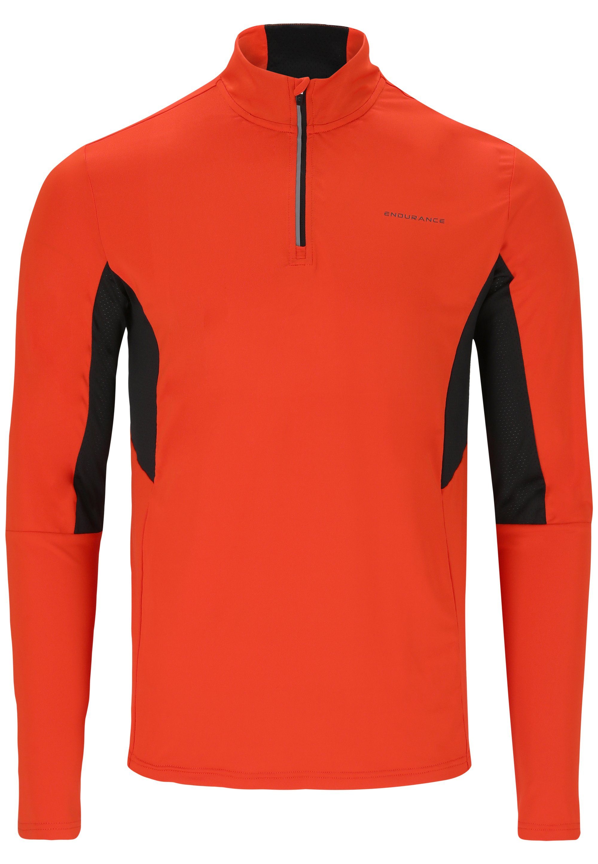 LANBARK (1-tlg) Langarmshirt hochwertiger orange ENDURANCE mit Sportausstattung